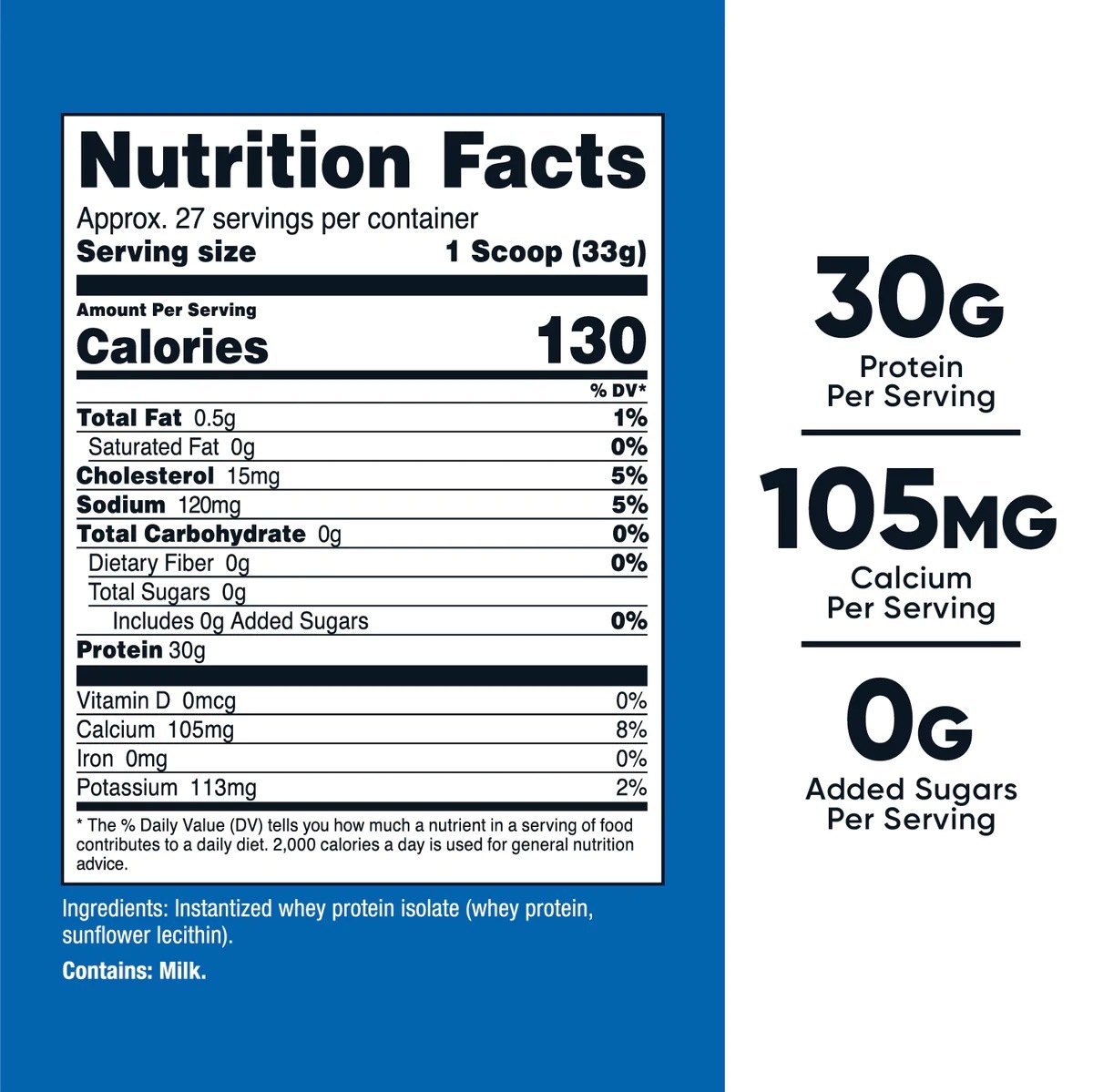 [USA] Nutricost ニュートリコスト Whey Protein Isolate Powder 無味 (2 LB)