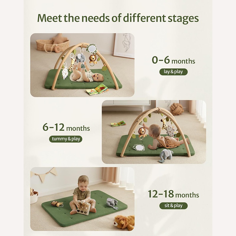 Maibeibi Square肥厚した幼児活動フィットネススタンド新生児パズルトイトイプレイマットクロールマット