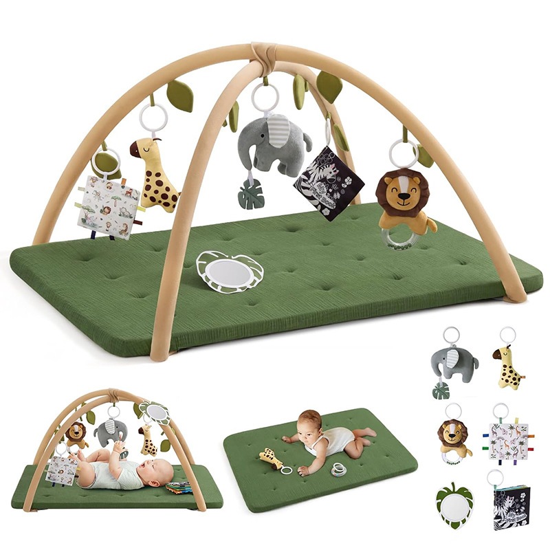Maibeibi Square肥厚した幼児活動フィットネススタンド新生児パズルトイトイプレイマットクロールマット