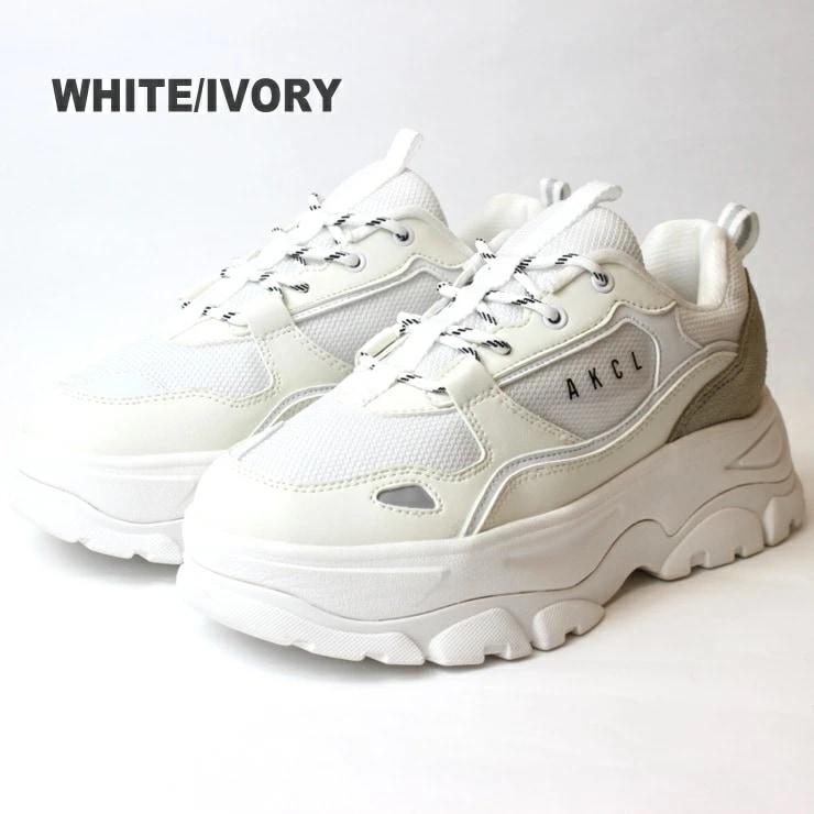 厚底スニーカー レディース URBAN OVER SOLE AKC0068 オーバーソール ダッドスニーカー 韓国 厚底 ダッド系 ボリュームスニーカー アキクラ チャンキーシューズ