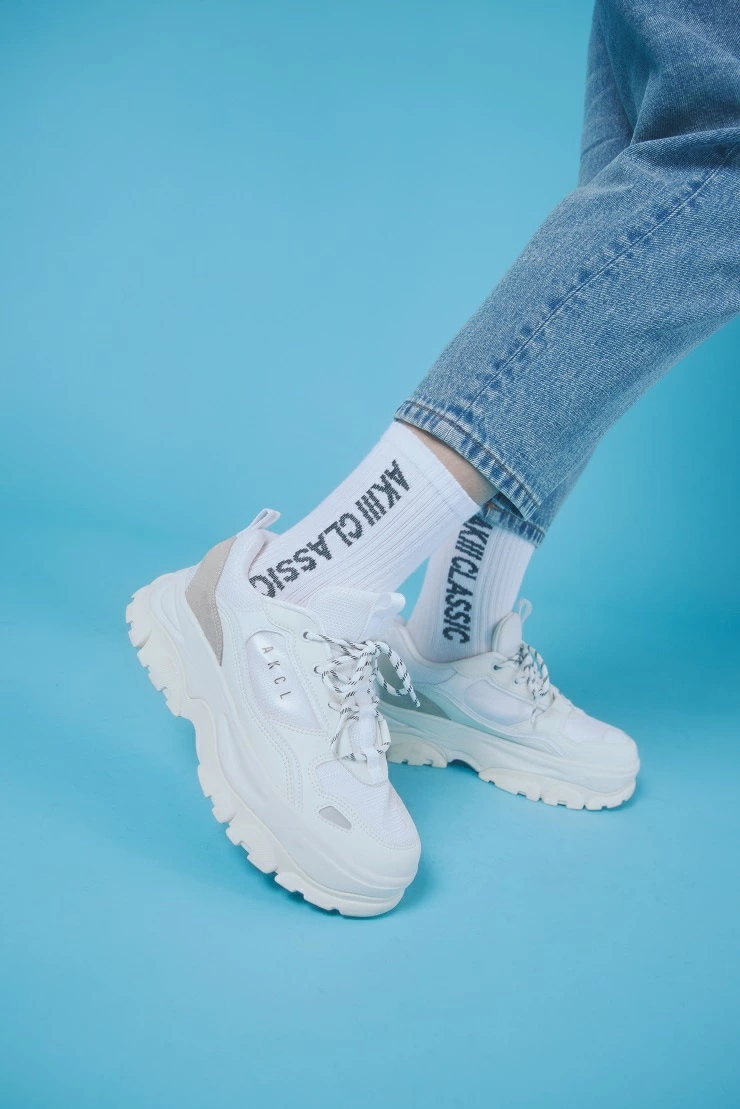 厚底スニーカー レディース URBAN OVER SOLE AKC0068 オーバーソール ダッドスニーカー 韓国 厚底 ダッド系 ボリュームスニーカー アキクラ チャンキーシューズ