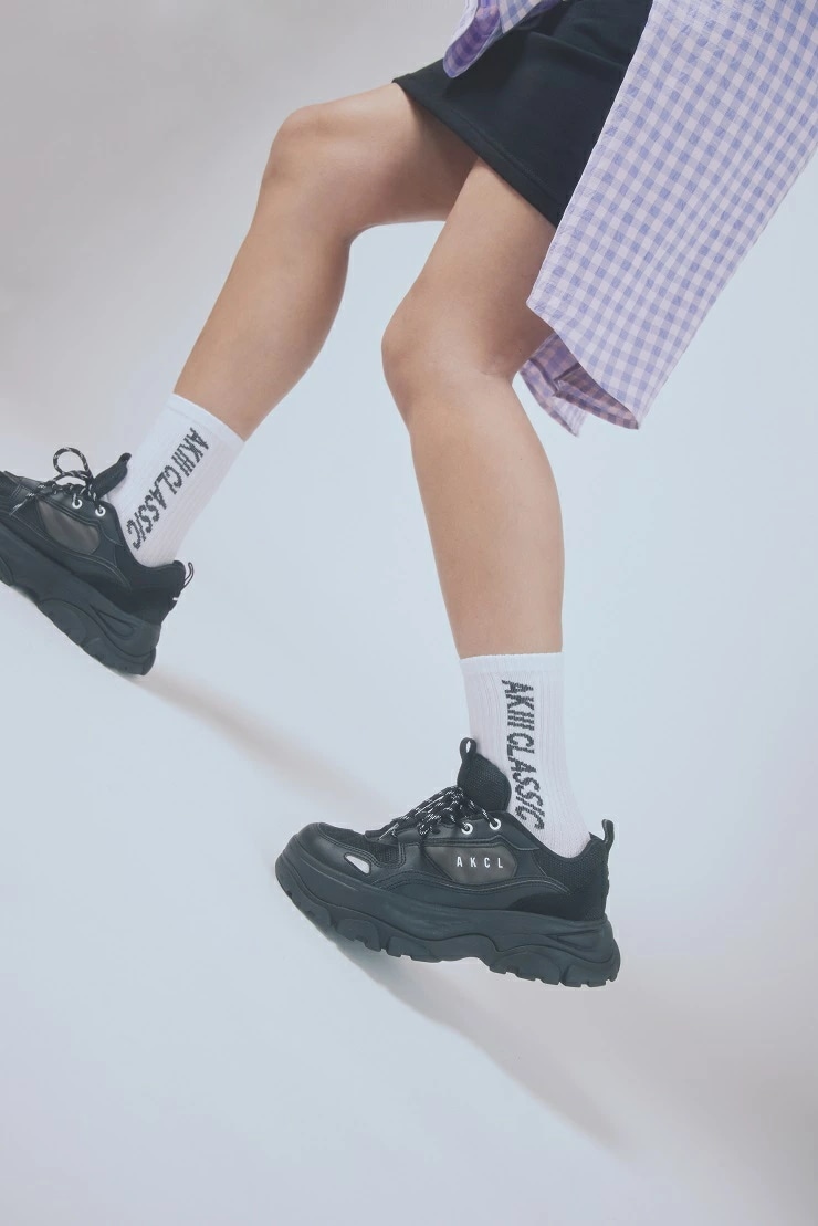 厚底スニーカー レディース URBAN OVER SOLE AKC0068 オーバーソール ダッドスニーカー 韓国 厚底 ダッド系 ボリュームスニーカー アキクラ チャンキーシューズ