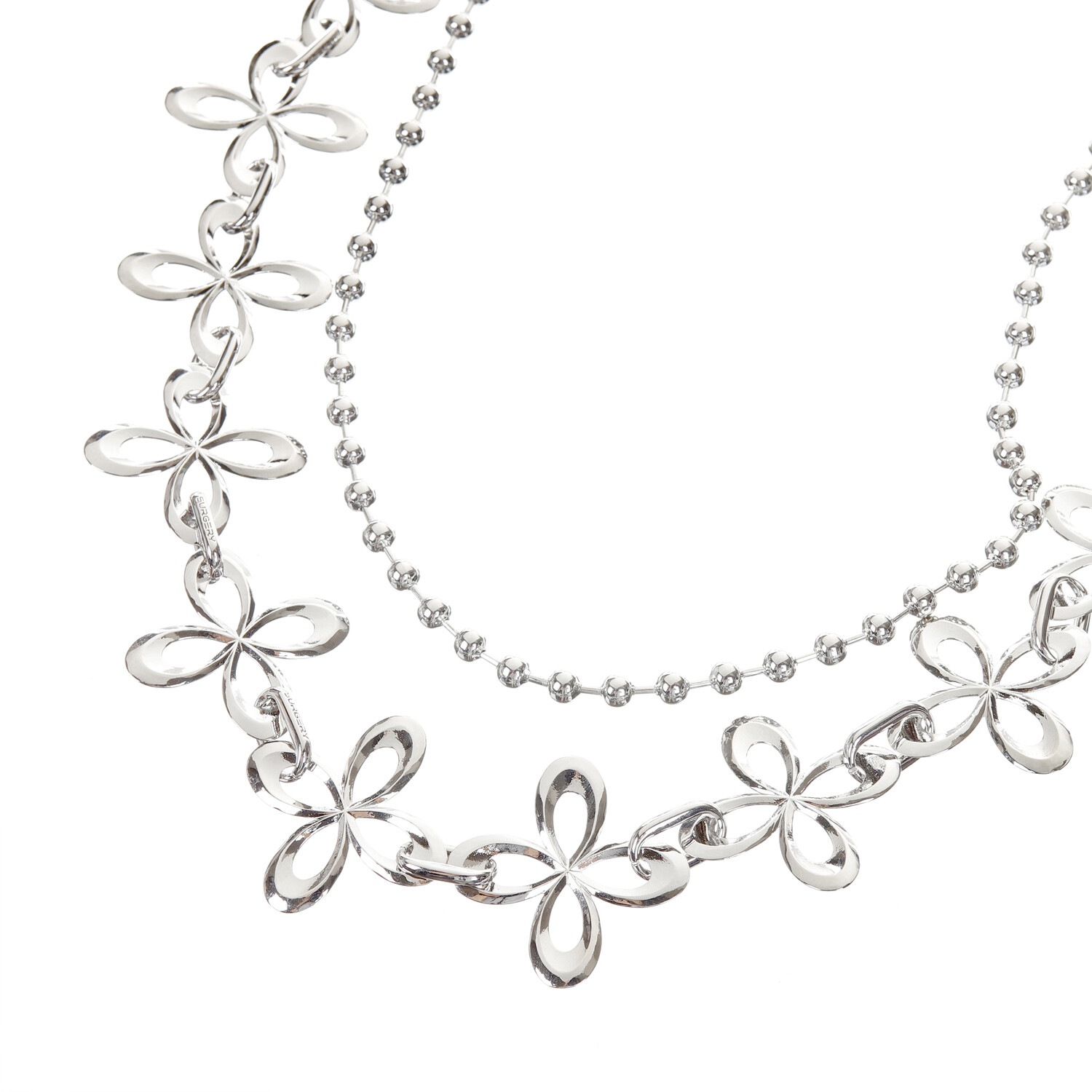 SURGERY】 SURGERY CLOVER LOGO FULL CHAIN : SILVER 【公式通販】