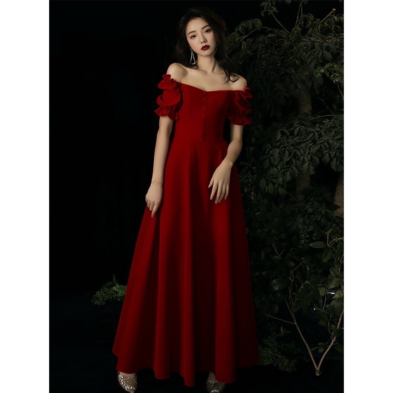 新品パーティードレス ワンピース ウェディングドレス 結婚式 成人式 パーティー 可愛い秋冬 オフシ mulan778.net