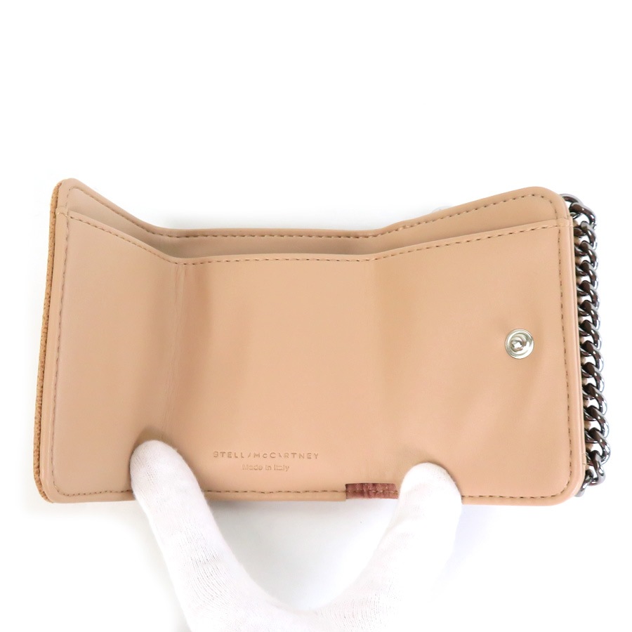 ステラマッカートニー Stella McCartney 三つ折り財布 ファラベラ 合成皮革 ライトブラウン レディース h29659g mdprevattcaulkingandwaterproofing.com