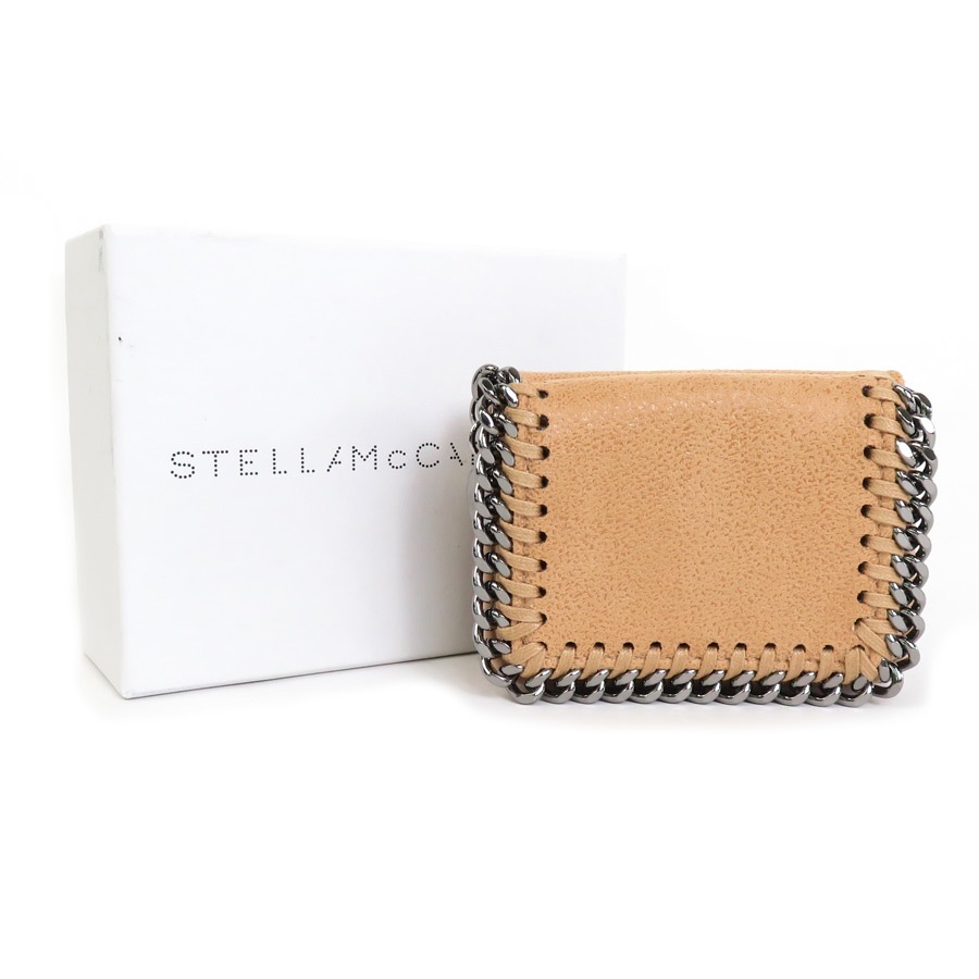 ステラマッカートニー Stella McCartney 三つ折り財布 ファラベラ 合成皮革 ライトブラウン レディース h29659g mdprevattcaulkingandwaterproofing.com