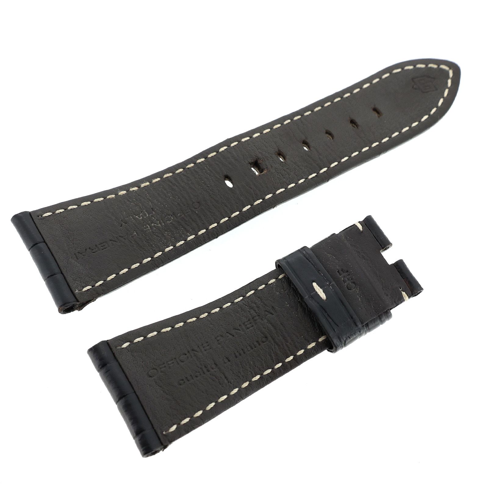 純正ベルト 26mm ライトブラウン レザー A メンズ 時計 OFFICINE