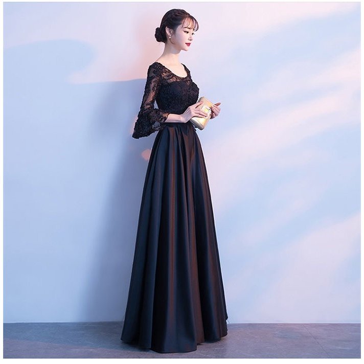 ロングドレス ブライズメイド ドレス ロング 演奏会 黒 袖付き 演奏会用ドレス ドレス 大人 ピアノ 発表会 衣装 フォーマルドレス 結婚式 ステージ衣装 お呼ばれ ロングドレス ブライズメイド ドレス ロング 演奏会 黒 袖付き 演奏会用ドレス ドレス 大人 ピアノ 発表会 衣装 フォーマルドレス 結婚式 ステージ衣装 お呼ばれ