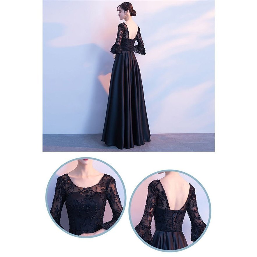 ロングドレス ブライズメイド ドレス ロング 演奏会 黒 袖付き 演奏会用ドレス ドレス 大人 ピアノ 発表会 衣装 フォーマルドレス 結婚式 ステージ衣装 お呼ばれ ロングドレス ブライズメイド ドレス ロング 演奏会 黒 袖付き 演奏会用ドレス ドレス 大人 ピアノ 発表会 衣装 フォーマルドレス 結婚式 ステージ衣装 お呼ばれ