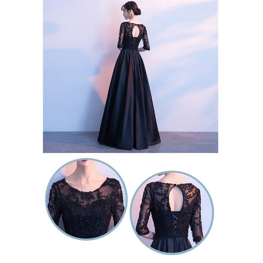 ロングドレス ブライズメイド ドレス ロング 演奏会 黒 袖付き 演奏会用ドレス ドレス 大人 ピアノ 発表会 衣装 フォーマルドレス 結婚式 ステージ衣装 お呼ばれ ロングドレス ブライズメイド ドレス ロング 演奏会 黒 袖付き 演奏会用ドレス ドレス 大人 ピアノ 発表会 衣装 フォーマルドレス 結婚式 ステージ衣装 お呼ばれ