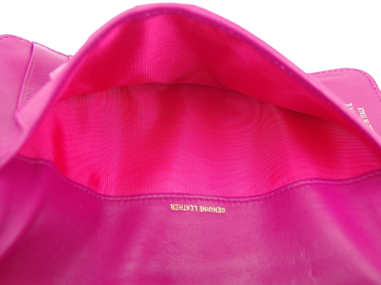 長財布 ファスナー付き 財布 リボン ピンク ゴールド系 中古