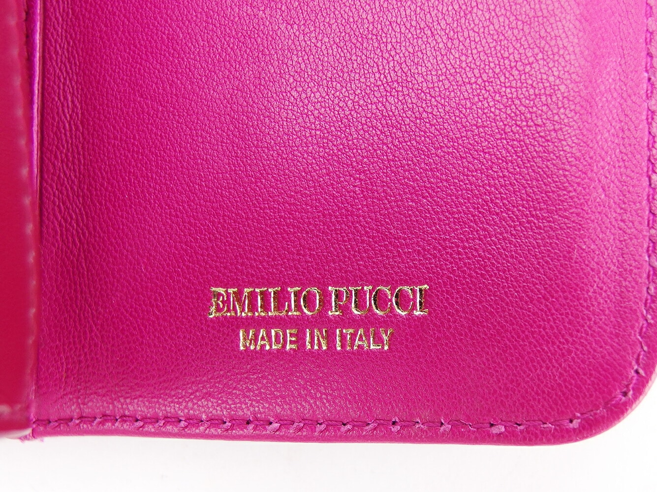 長財布 ファスナー付き 財布 リボン ピンク ゴールド系 中古