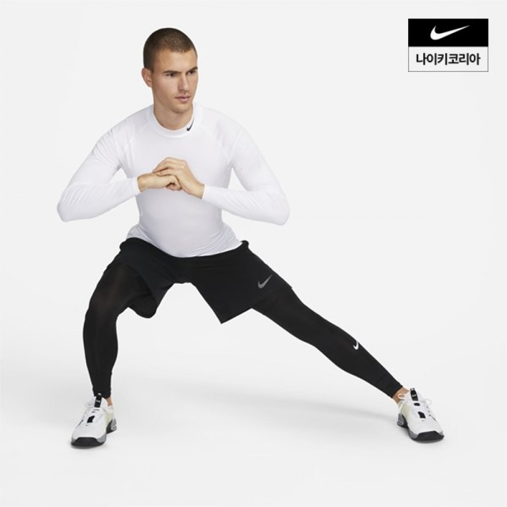 メンズナイキプロドライフィットフィットネスタイツ FB7953-010