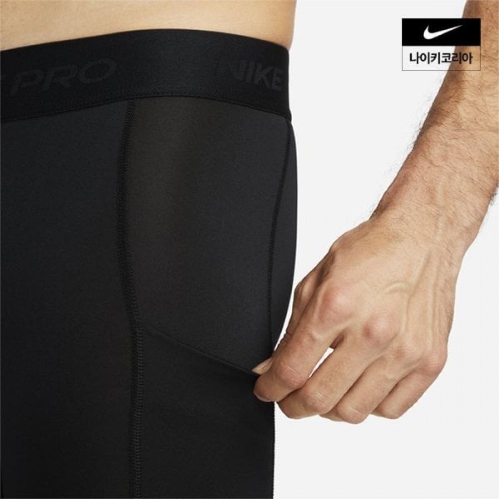メンズナイキプロドライフィットフィットネスタイツ FB7953-010