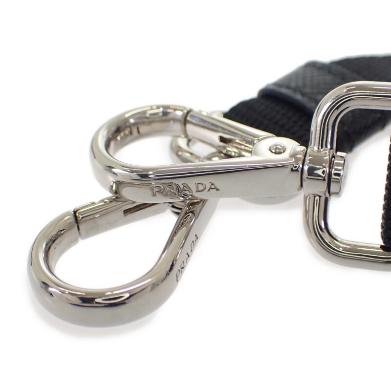 ミニポーチ Re-Nylon 2ZT0222DMHF0002 ショルダーバッグ サフィアーノ ナイロン ブラック レディース【Aランク】