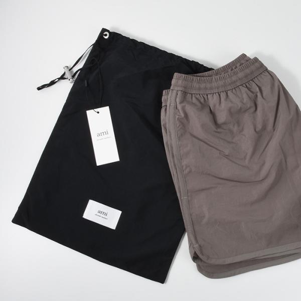 AMI ALEXANDRE MATTIUSSI アミ パリス ボトムス パンツ ナイロンキャンバス スイムショーツ HBW004 PA0021 メンズ ブラック ベージュ グリーン プレゼント AMI ALEXANDRE MATTIUSSI アミ パリス ボトムス パンツ ナイロンキャンバス スイムショーツ HBW004 PA0021 メンズ ブラック ベージュ グリーン プレゼント