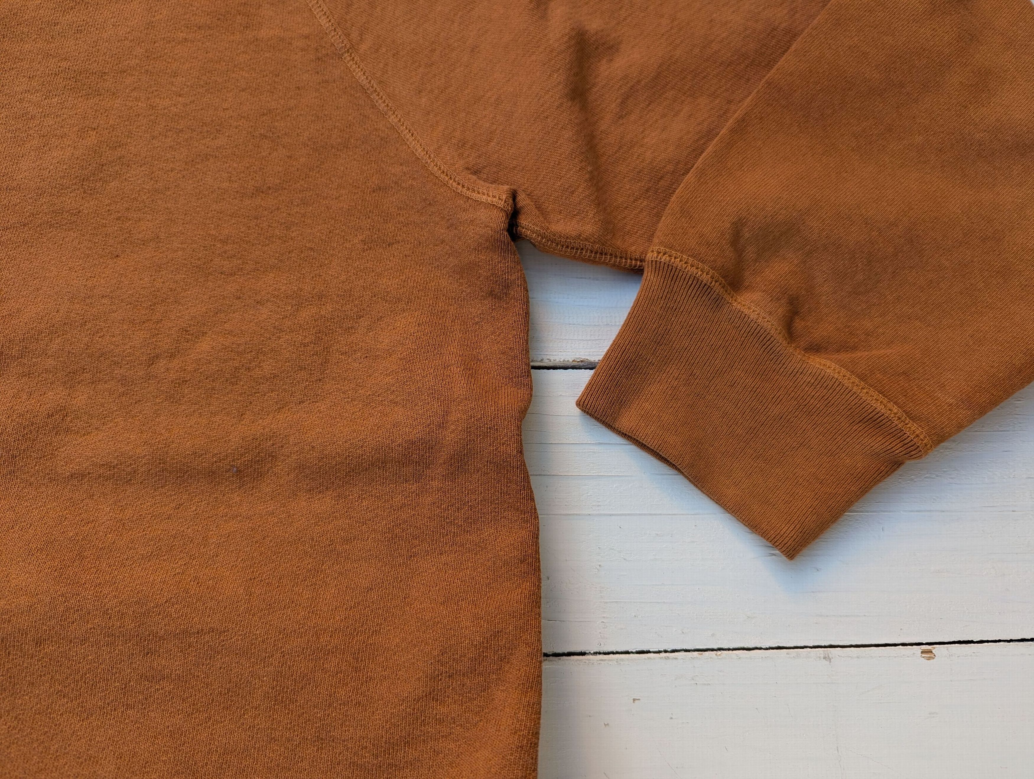 ピグメント ダイ 13オンス クルー タバコ メンズ スウェットシャツ 日本製 PIGMENT DYE 13oz CREW TOBACCO 043
