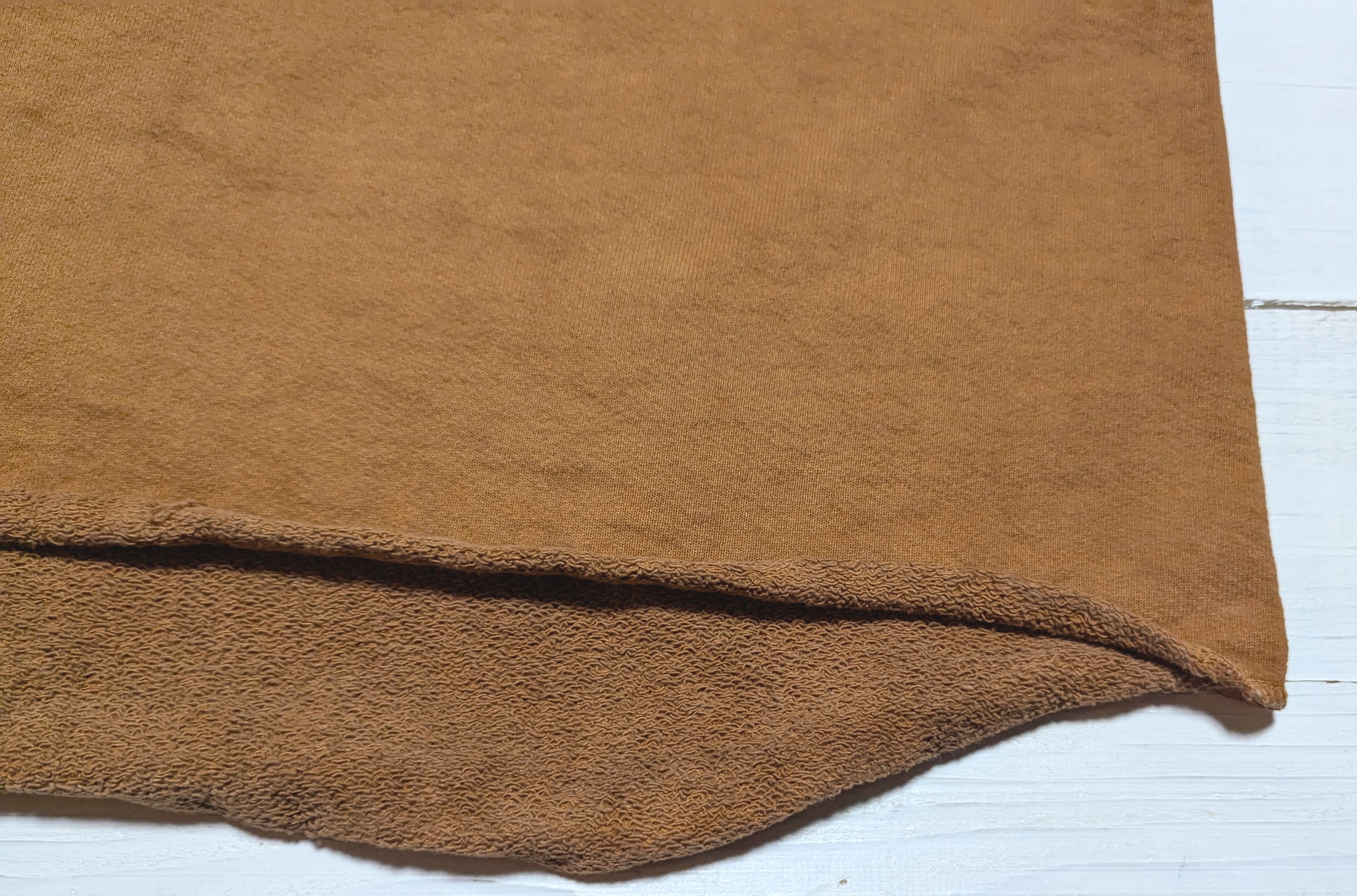 ピグメント ダイ 13オンス クルー タバコ メンズ スウェットシャツ 日本製 PIGMENT DYE 13oz CREW TOBACCO 043
