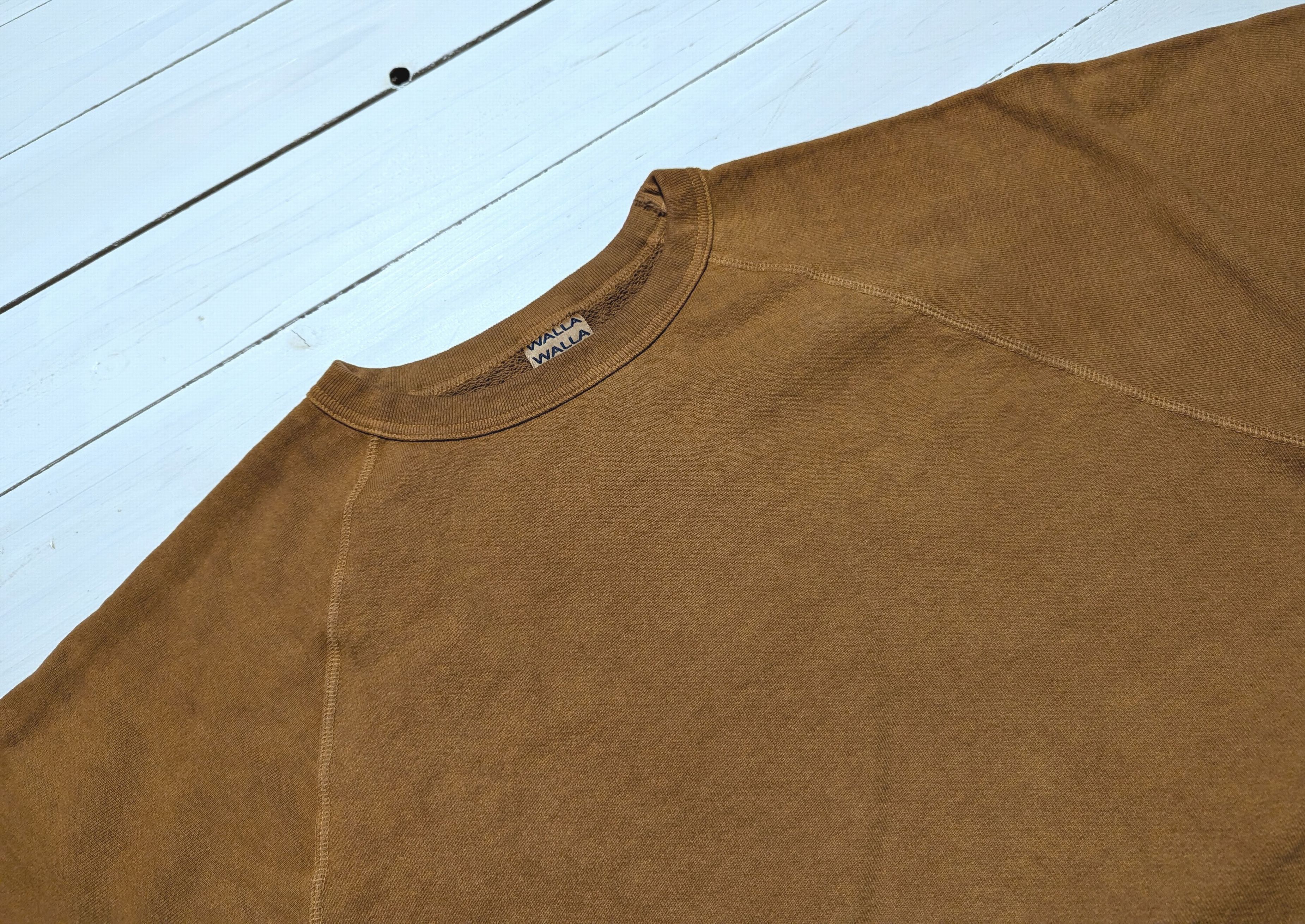ピグメント ダイ 13オンス クルー タバコ メンズ スウェットシャツ 日本製 PIGMENT DYE 13oz CREW TOBACCO 043