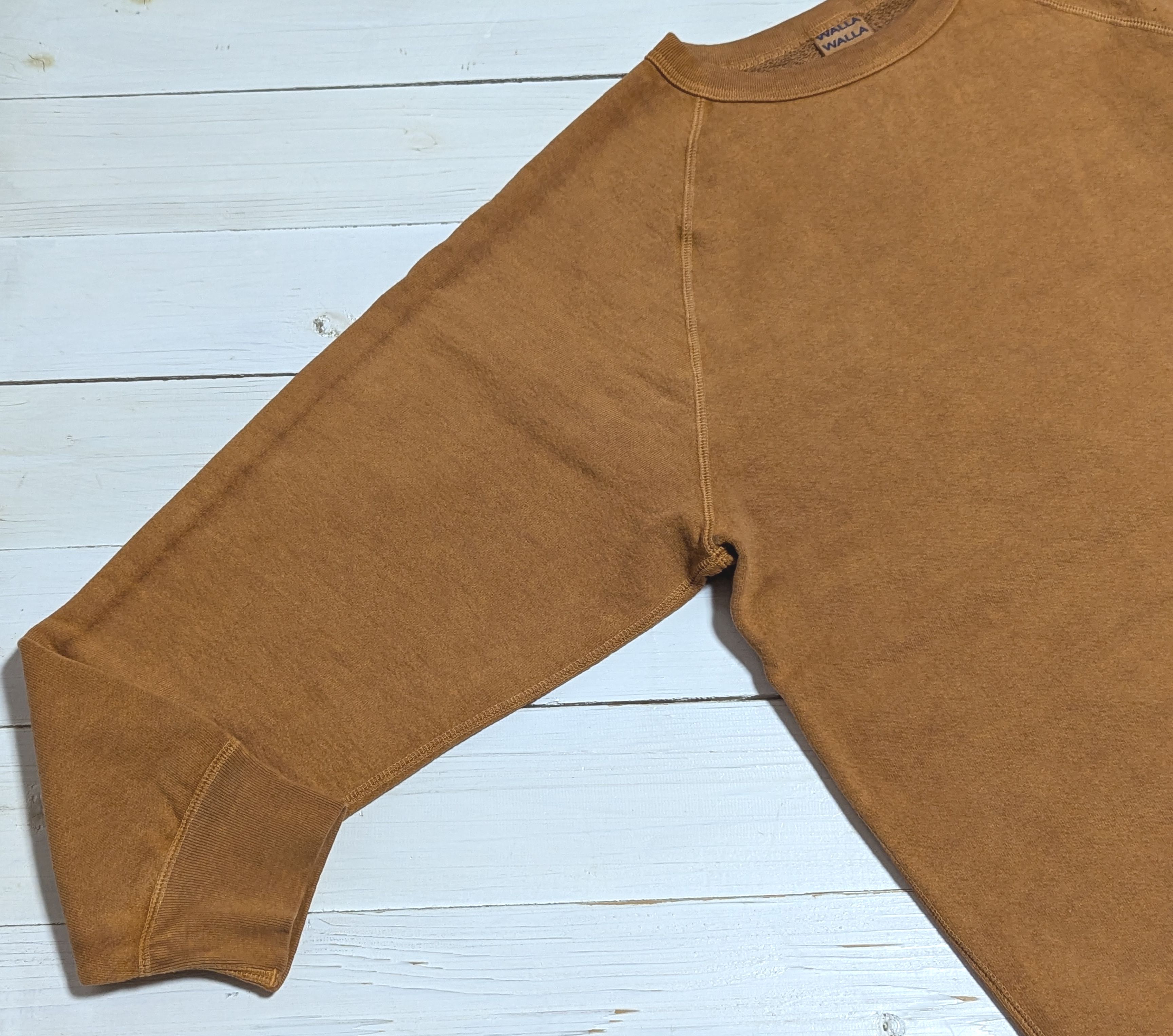 ピグメント ダイ 13オンス クルー タバコ メンズ スウェットシャツ 日本製 PIGMENT DYE 13oz CREW TOBACCO 043