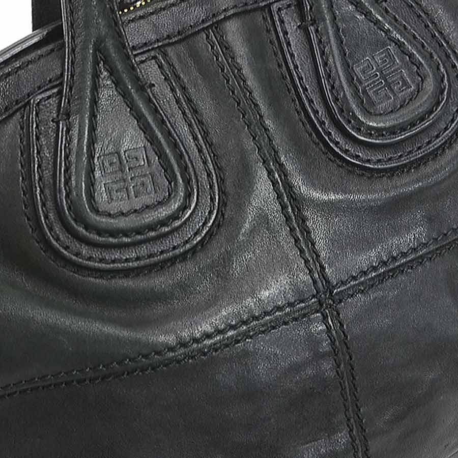ジバンシィ GIVENCHY ハンドバッグ 斜め掛けショルダーバッグ ナイチンゲール レザー ブラック ゴールド レディース e59713a