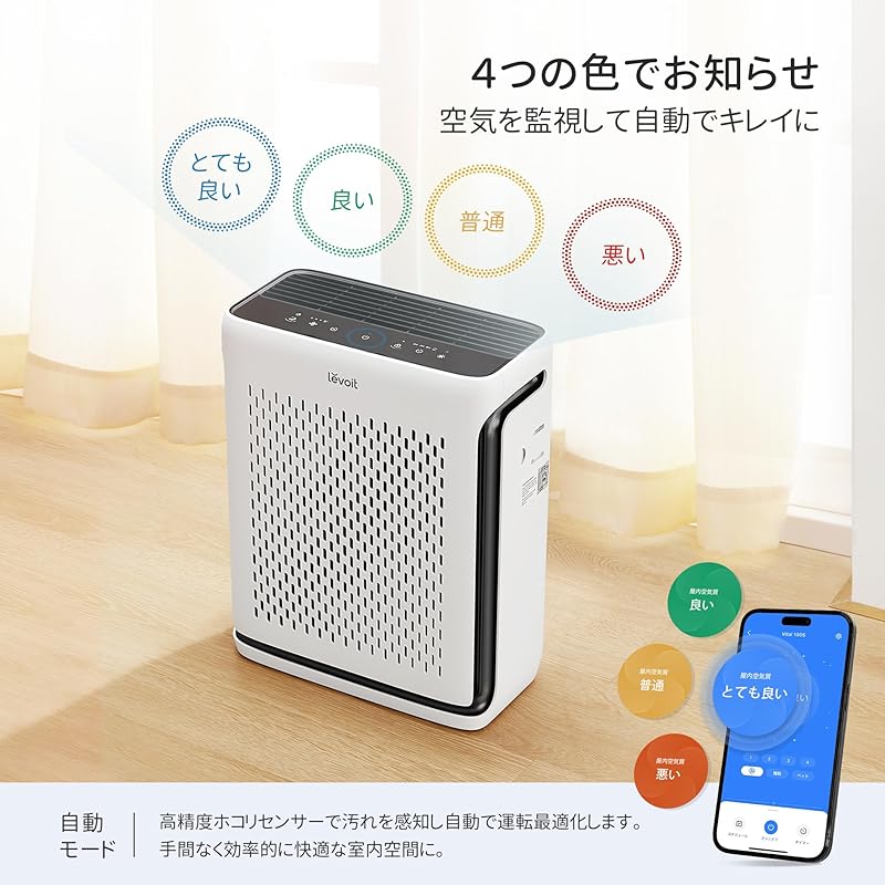 即納:【節電対策】Levoit(レボイト) 空気清浄機 ハイグレード Vital 100S 21畳 脱臭強化 集じん ハウスダスト ホコリ・光センサー付き 小型 四面吸気口 ペットの毛対策 静電HEP 即納:【節電対策】Levoit(レボイト) 空気清浄機 ハイグレード Vital 100S 21畳 脱臭強化 集じん ハウスダスト ホコリ・光センサー付き 小型 四面吸気口 ペットの毛対策 静電HEP