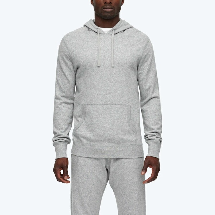 Lightweight Terry Pullover Hoodie S HEATHER GREY #RC-3529