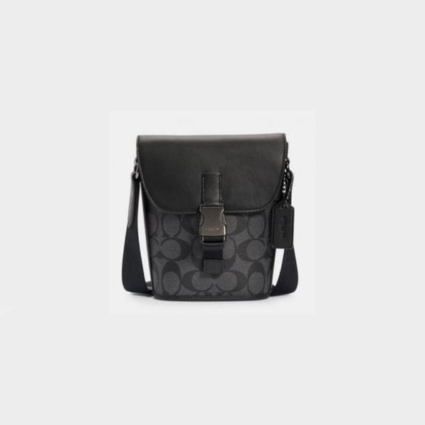 シグネチャー バッグ ショルダーバッグ 斜め掛けバッグ チャコール メンズ c3134