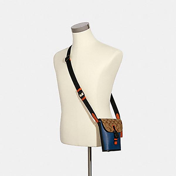 シグネチャー バッグ ショルダーバッグ 斜め掛けバッグ チャコール メンズ c3134