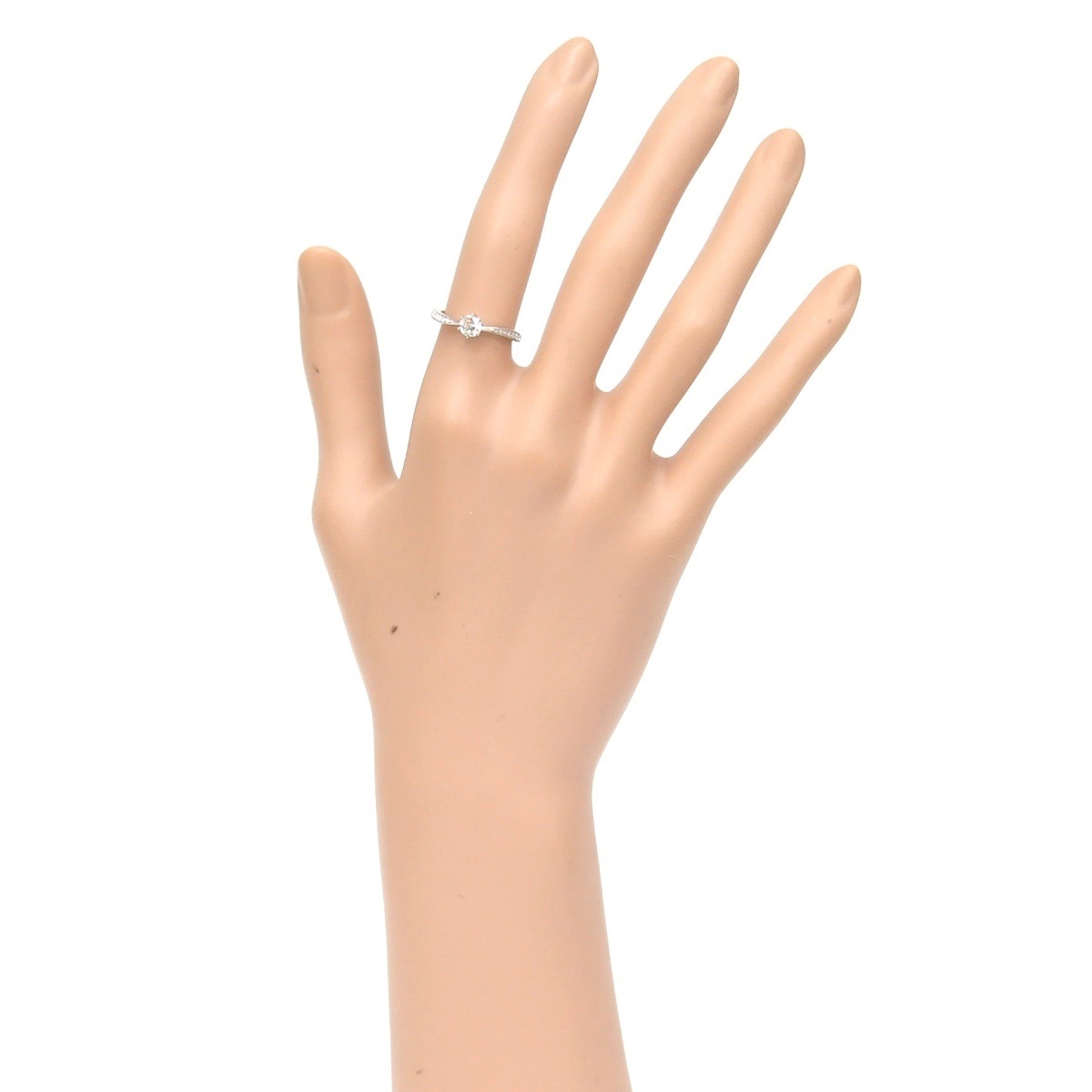 4℃ ダイヤモンド立爪指輪 0.313ct E-VVS1-3EX ガラス製上蓋にネーム入り リング プラチナ/Pt950 レディース 【中古】 (34003) 4℃ ダイヤモンド立爪指輪 0.313ct E-VVS1-3EX ガラス製上蓋にネーム入り リング プラチナ/Pt950 レディース 【中古】 (34003)