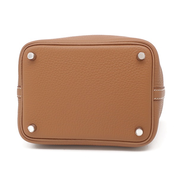エルメス HERMES ハンドバッグ ピコタンロックPM トリヨンクレマンス ゴールド シルバー金具 新品 未使用 茶 K刻印(2025年製) 【箱】【中古】 エルメス HERMES ハンドバッグ ピコタンロックPM トリヨンクレマンス ゴールド シルバー金具 新品 未使用 茶 K刻印(2025年製) 【箱】【中古】