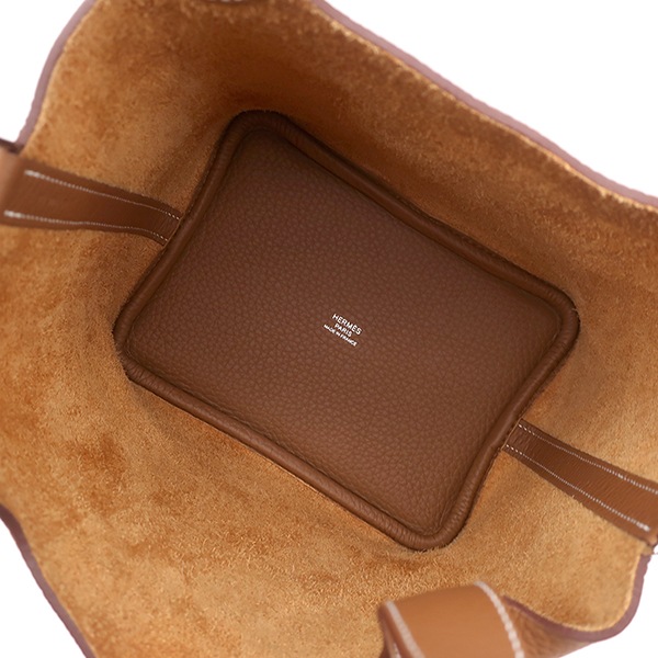 エルメス HERMES ハンドバッグ ピコタンロックPM トリヨンクレマンス ゴールド シルバー金具 新品 未使用 茶 K刻印(2025年製) 【箱】【中古】 エルメス HERMES ハンドバッグ ピコタンロックPM トリヨンクレマンス ゴールド シルバー金具 新品 未使用 茶 K刻印(2025年製) 【箱】【中古】