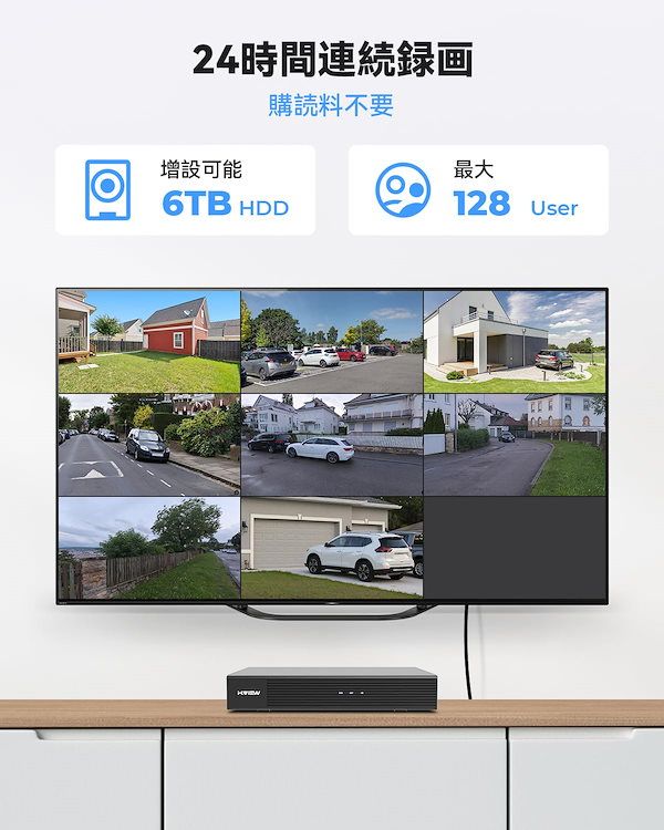 Qoo10] H.View 防犯録画機 2023年新版