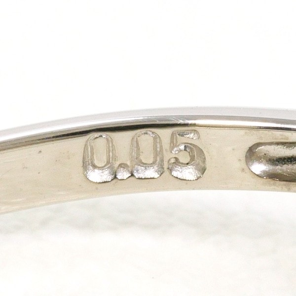 K18 18金 WG リング 15号 パール(真珠) 約9mm ダイヤ 0.05 中古 K18 18金 WG リング 15号 パール(真珠) 約9mm ダイヤ 0.05 中古