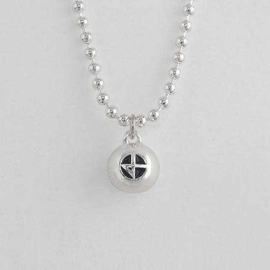 [NONENON]BTSジミン着用セット構成ボールチェーンロゴペンダントネックレス BILLIARD NEC + BIG BILLIARD NEC