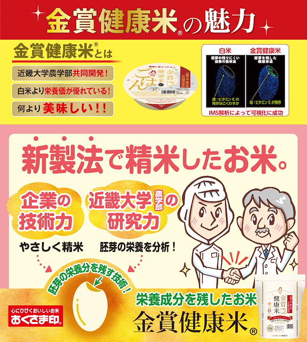 金賞健康米　Qoo10]　幸南食糧　パックご飯　12個セット