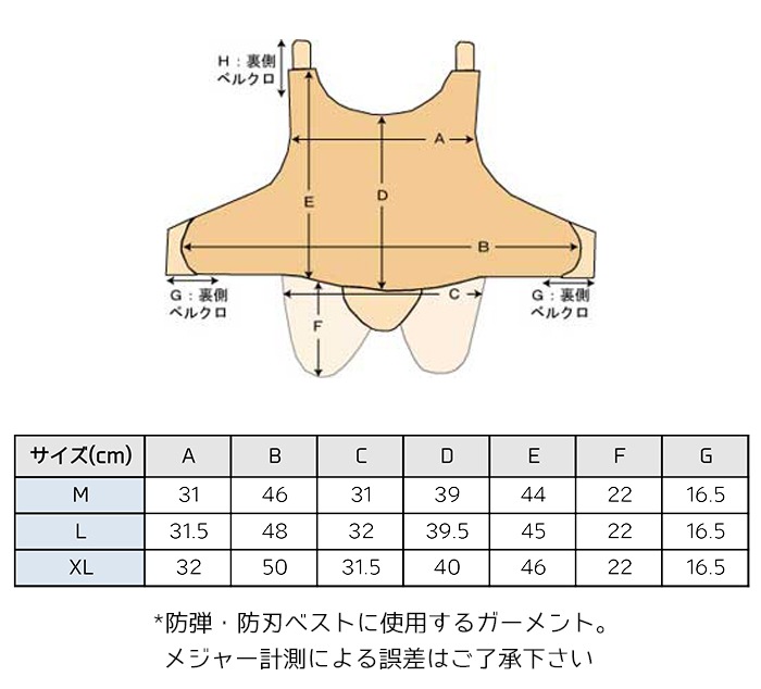 防弾 防刃ベスト 両対応 Lサイズ ブラック/ホワイト LI210プラス 3AL1-M-WH チョッキ 護身 用品 グッズ 用具 セーフティー 自己 防衛 ベスト 防犯 護身用 パネル