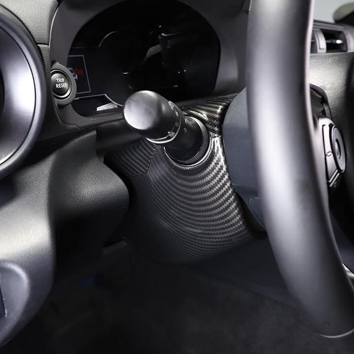 トヨタ GR86 ZN8 スバル BRZ ZD8 2022 2023に対応 ハンドルカバー ステアリングホイールカバー インテリアパネル 保護カバー ステアリングパネル (カーボン柄)