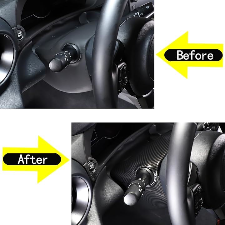 トヨタ GR86 ZN8 スバル BRZ ZD8 2022 2023に対応 ハンドルカバー ステアリングホイールカバー インテリアパネル 保護カバー ステアリングパネル (カーボン柄)