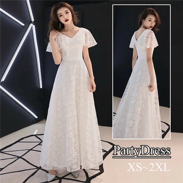 ドレス 大人 ピアノ発表会 高校生 中高生 演奏会 結婚式 合唱ドレス フォーマル ワンピース カクテルドレス イブニングドレス ステージドレス Aライン Vネック パーティードレス 小さいサイズ 大