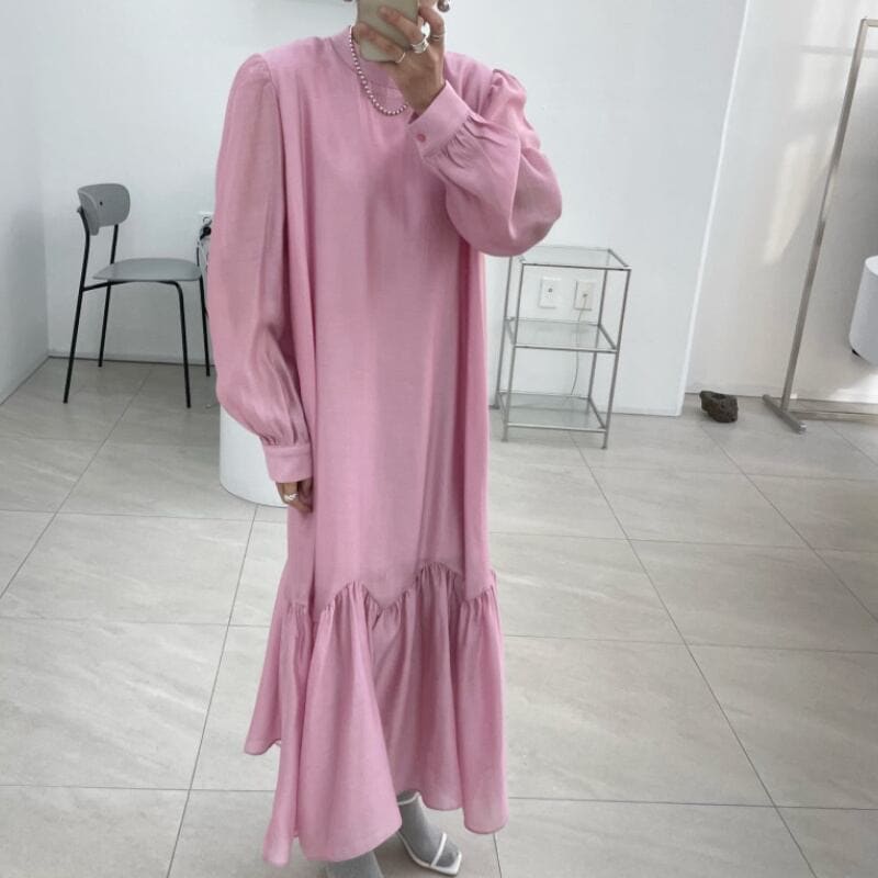 2color レディース ワンピース ピンク グリーン 大人可愛い きれいめ 大人 上品 おしゃれ