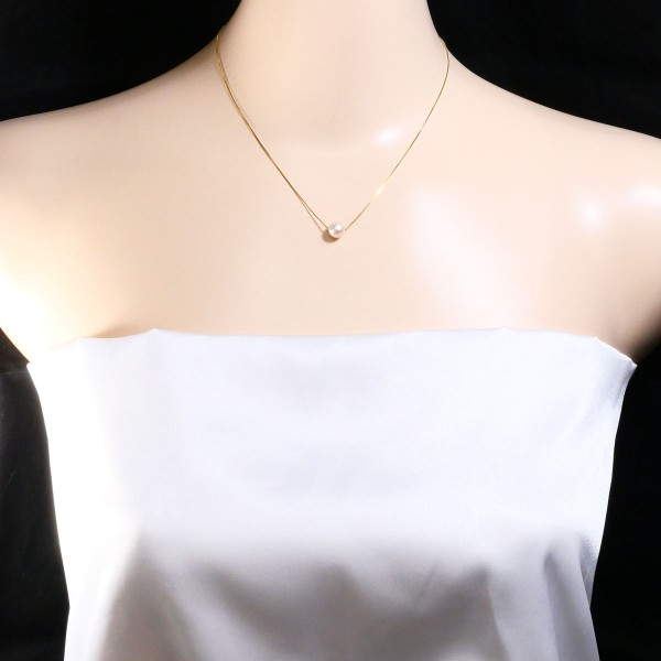 パールネックレス 真珠 UNOAERRE ウノアエレ k18 750 18金 本物保証 鑑付 超美品 ウノアエレ UNOAERRE 27.1g