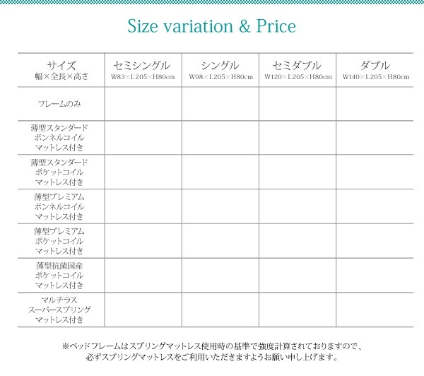 日本製 棚/コンセント付き 大容量 チェストベッド [Auxilium]アクシリム [薄型スタンダードボンネルコイルマットレス付き] ダブル [フレーム色]ホワイト
