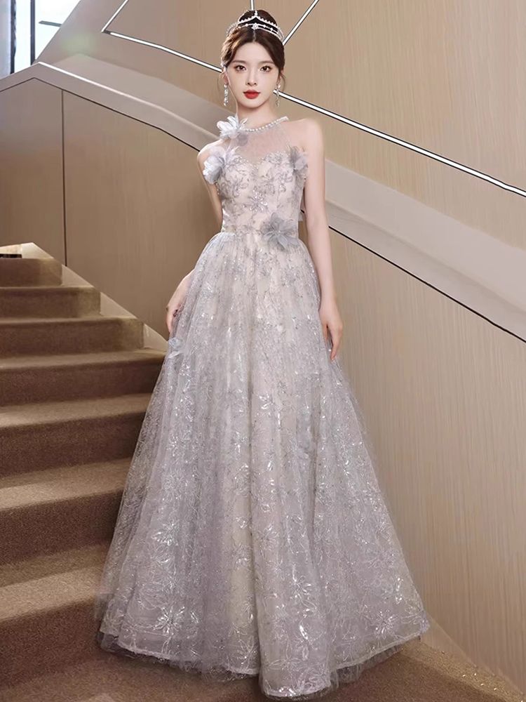 ハングネックイブニングドレス 2024 ボーカルアート試験ディナーホスト感 ハングネックイブニングドレス 2024 ボーカルアート試験ディナーホスト感