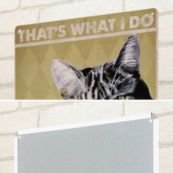 Qoo10] 猫グッズ ブリキ看板 k アメリカンショ