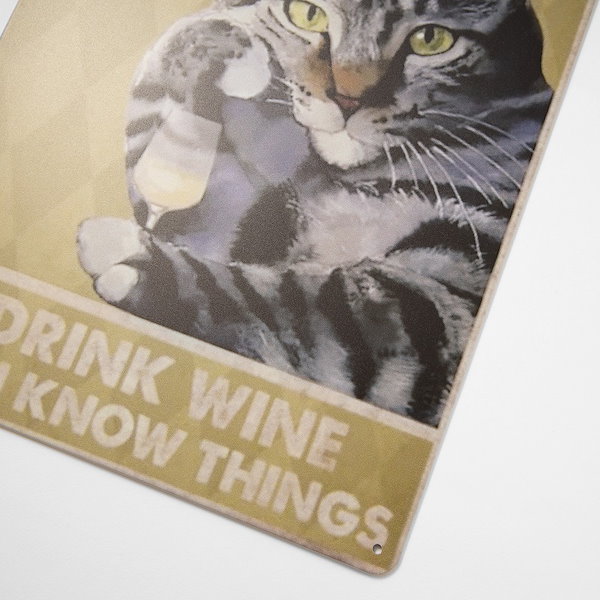 Qoo10] 猫グッズ ブリキ看板 k アメリカンショ