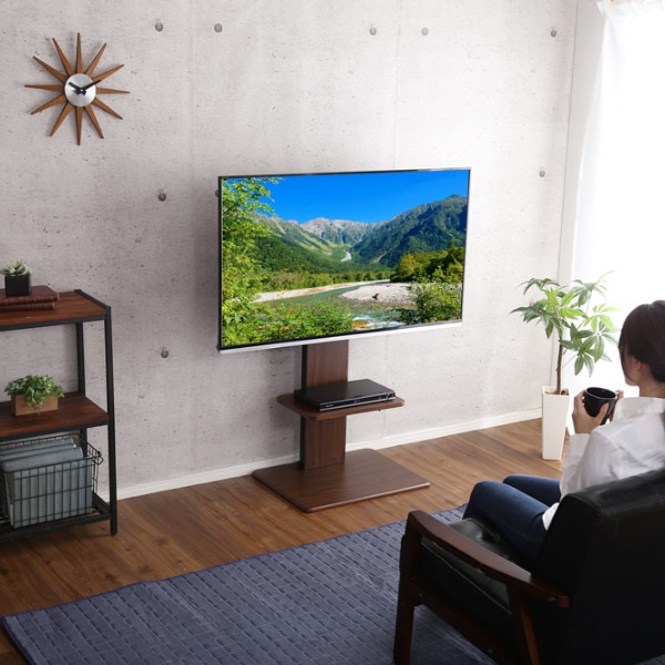 TVスタンド ロータイプ 60インチ対応 壁寄せ テレビ台 WAT TV台 テレビスタンド テレビボード TVボード ＴＶスタンド 壁よせ 高さ調節 TVラック テレビラック 壁 壁面 ラック
