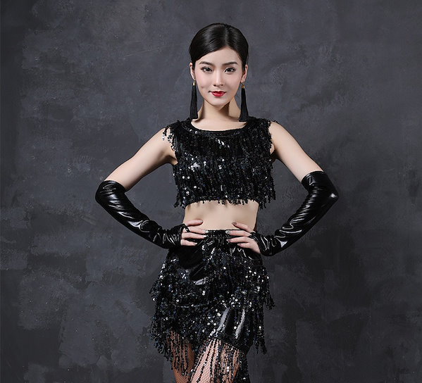 Qoo10] ステージ衣装 ベリーダンス フリンジスカ