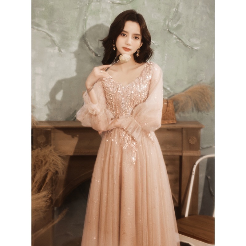 上品パーティードレス2024新入荷 高級感 結婚式ワンピース 花嫁ロングドレス ドレス ウェディングドレス 成人式 同窓会 演奏会 司会者 発表会 卒業式 ワンピース
