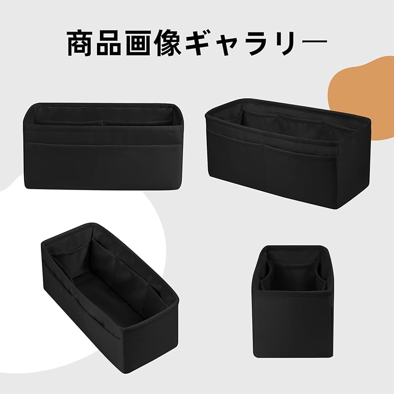 DGAZ ッインックインナーバッグ 高級シルク サテン トートバッグ